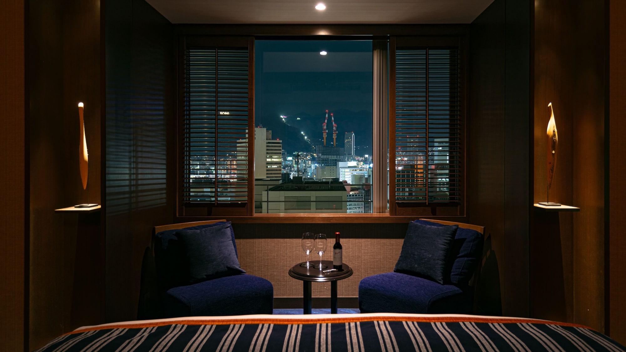 Oriental Hotel Kobe Buitenkant foto A room at the hotel